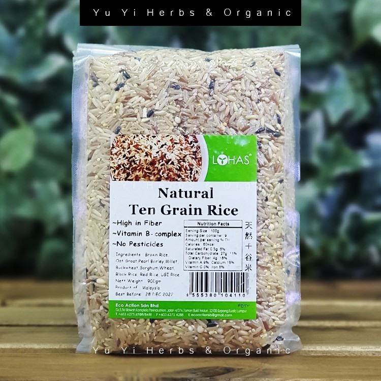 【Lohas】Natural Ten Grain Rice - 900g | Shopee Singapore