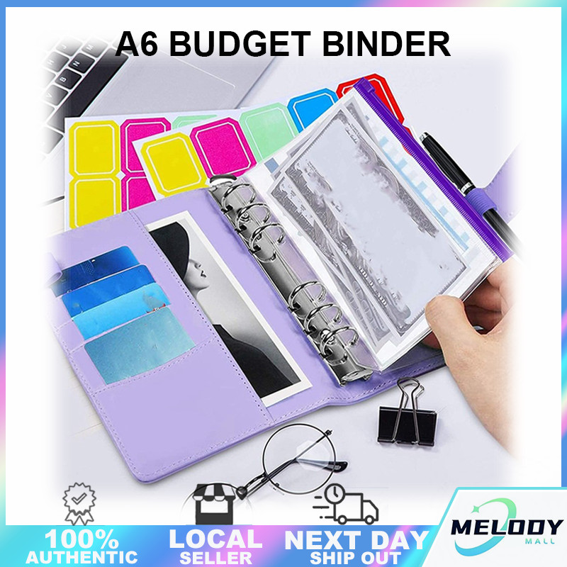 ⭐SG Stock⭐Money Envelope Organizer Budget Binder A6 Binder Cash Planner ...