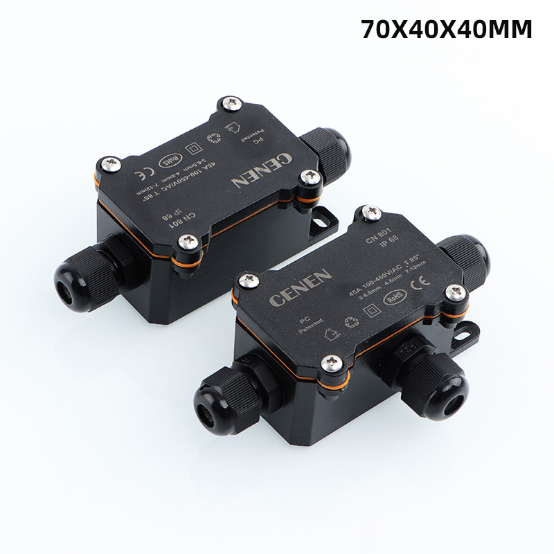 Plastic waterproof junction box, black PC flame-retardant LED light ...