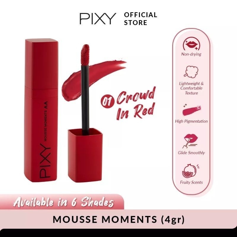 PIXY Mousse Moment / Merah Jingga Official - Gambar 3