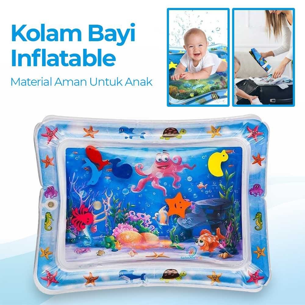 JKMLLCM Toddi Inflatable Baby Water Play Mat Tummy Time Pool Toy - TM48 ...