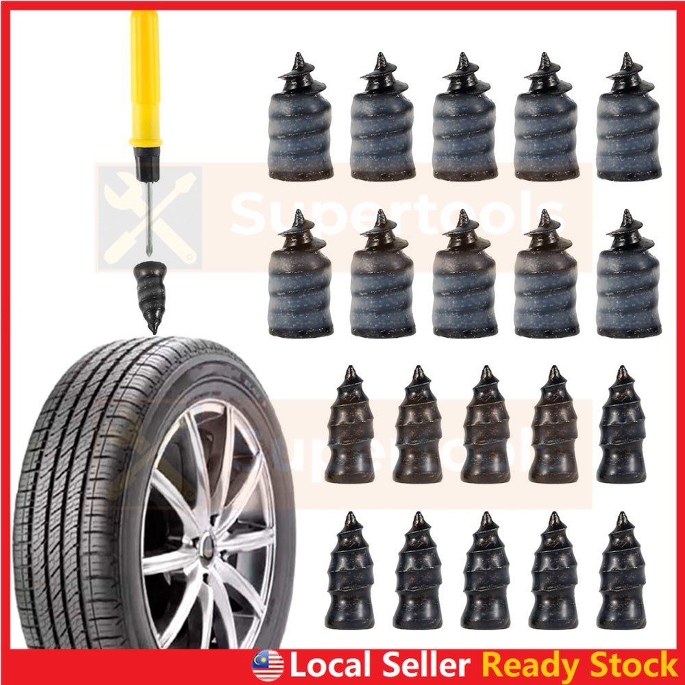 10 Pcs Vacuum Tyre Puncture Repair Rubber Nail Tubeless Tire