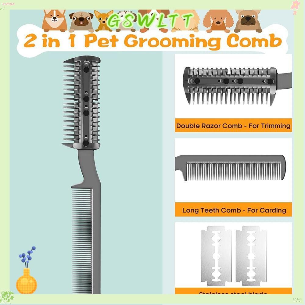 Comb with razor blade for dogs best sale