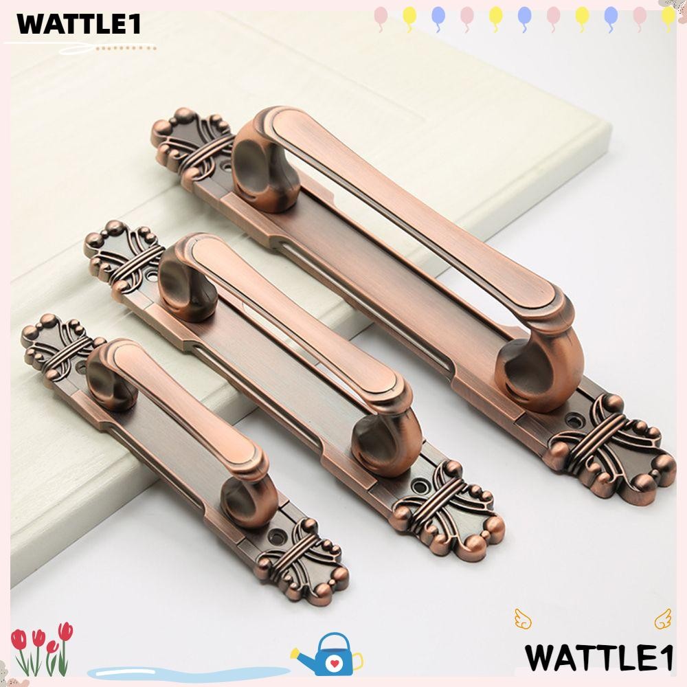 WTTLE Retro Pulls Antique Copper Opposite Door Wooden Door Furniture