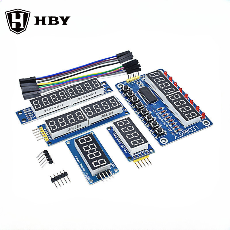 TM1637 4 Bits/TM1638/MAX7219 8 bit Digital LED Display Module 7 Segment ...