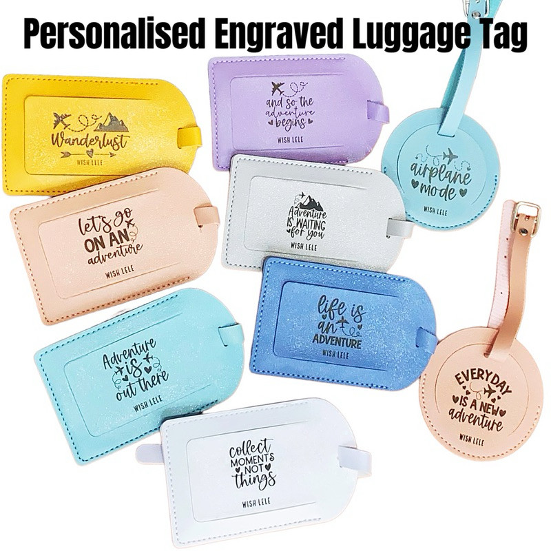 Personalized Luggage Tags Engraving Name Logo Christmas Gift