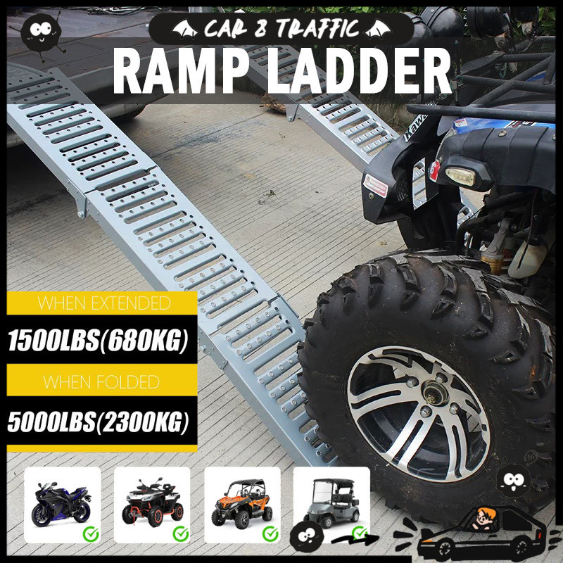 Slope Ladder Anti- Slip Folding Ladder Bike Ramp Motocross Bike Ramp ...
