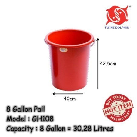 Twins Dolphin Bucket / Pail / Baldi / Basket (1 Gallon - 8 Gallon ...