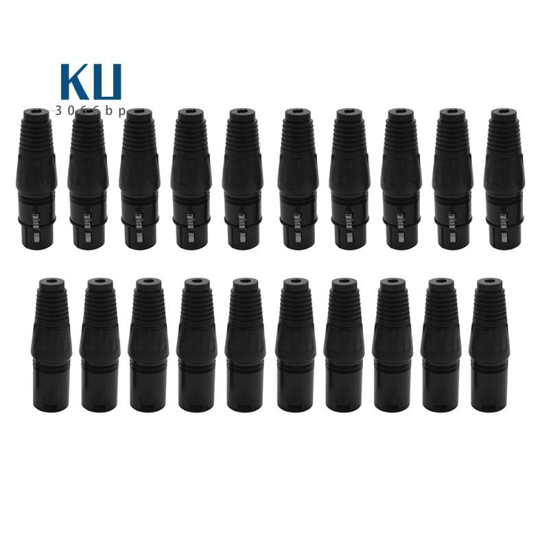 Totority 20pcs Microphone Clip Mic Cord Clamp Cable Holder Cable Fixing
