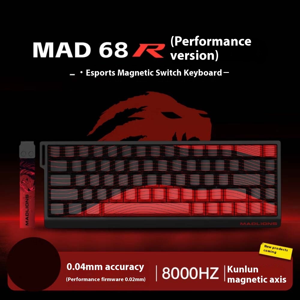 MADCATZ MAD 60/68HE Eesports axis keyboard with streamlined configuration, low latency