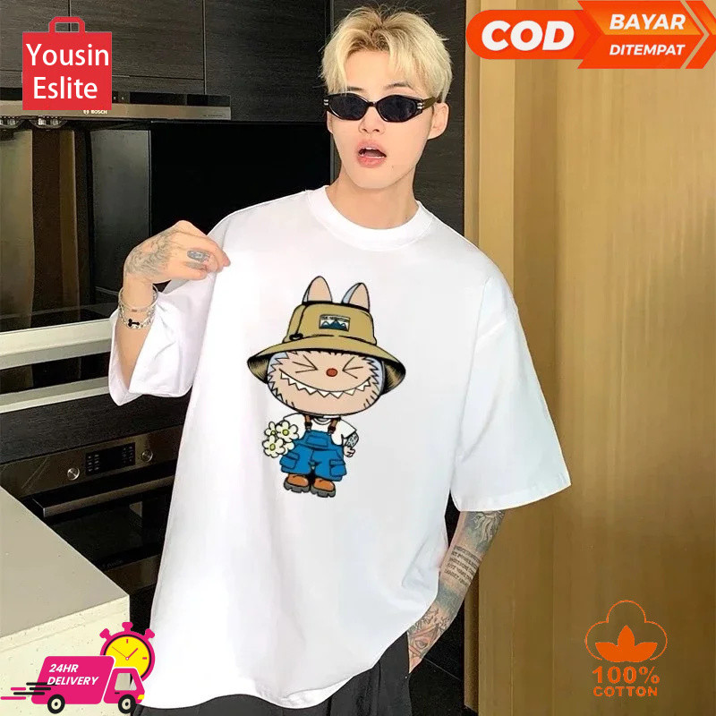 Yousin Eslite Combed code LABUBU KODOK women's and men's oversized big ...