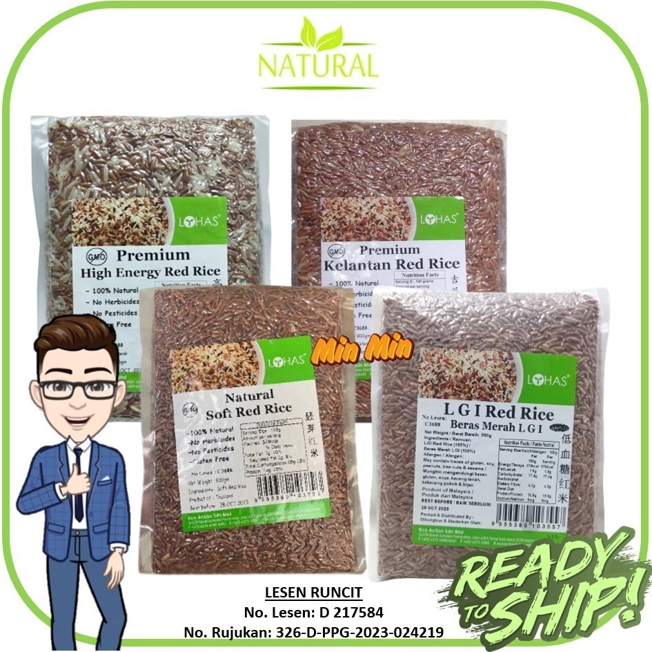 LOHAS Kelantan Red Rice 吉兰丹红米 | Premium High Energy Red Rice 高能量红米 ...