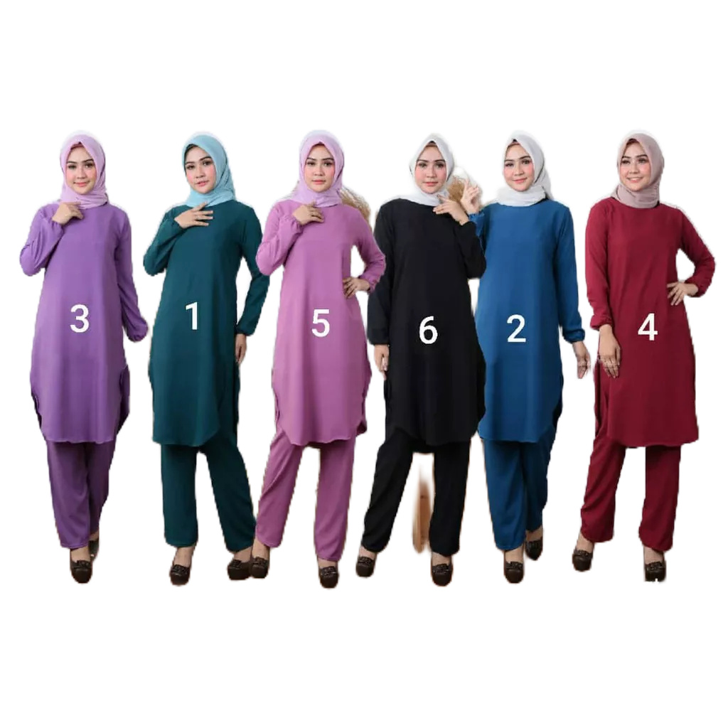 SUIT MUSLIMAH SET WARDA BAJU DAN SELUR | Shopee Singapore