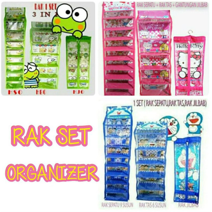 3-IN-1 Hanging Shelf 3-IN-1 HBO Character ORGANIZER Shelf SET | Shopee ...