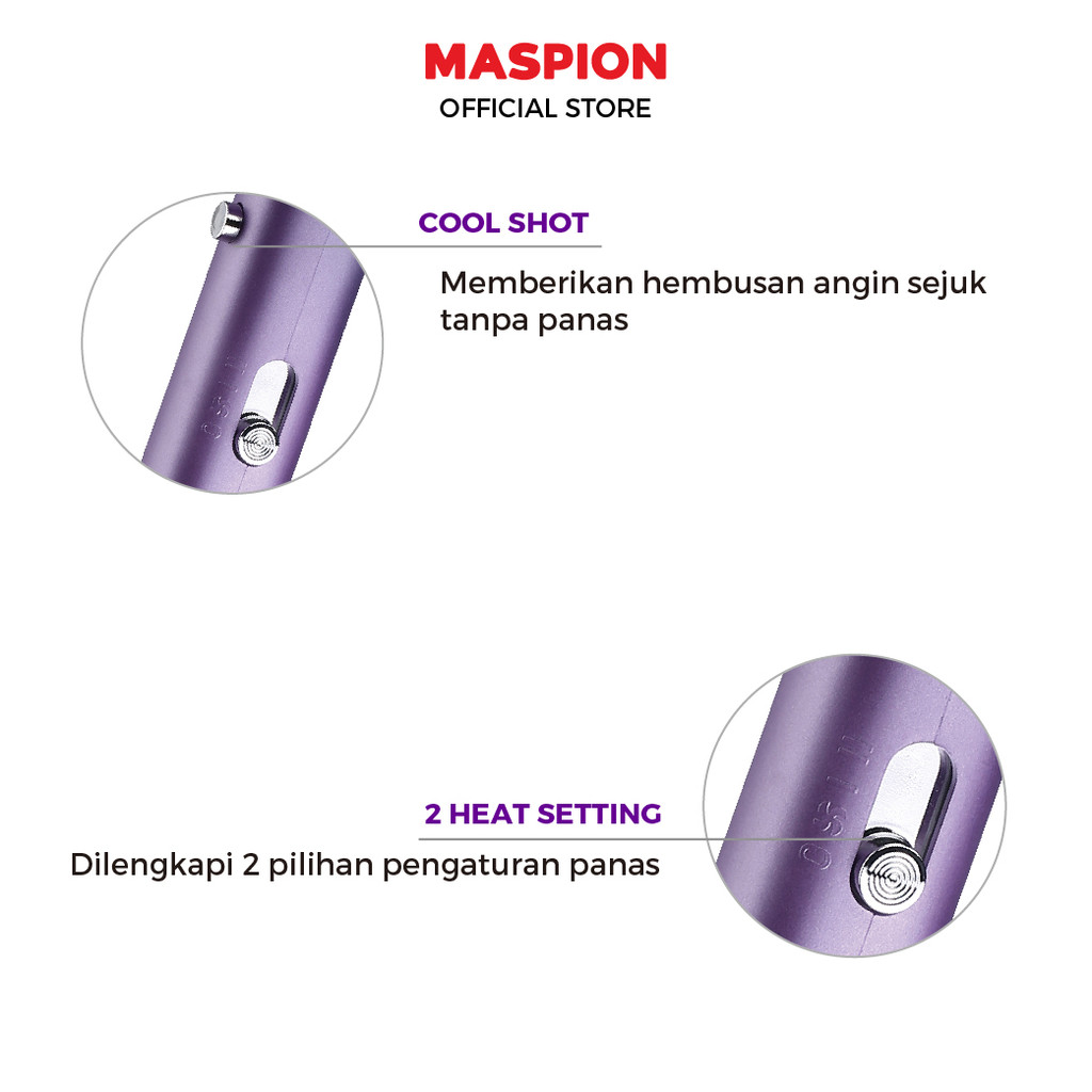 Maspion Hair Dryer Pengering Rambut Kecepatan Tinggi MHD-688 K - Gambar 4