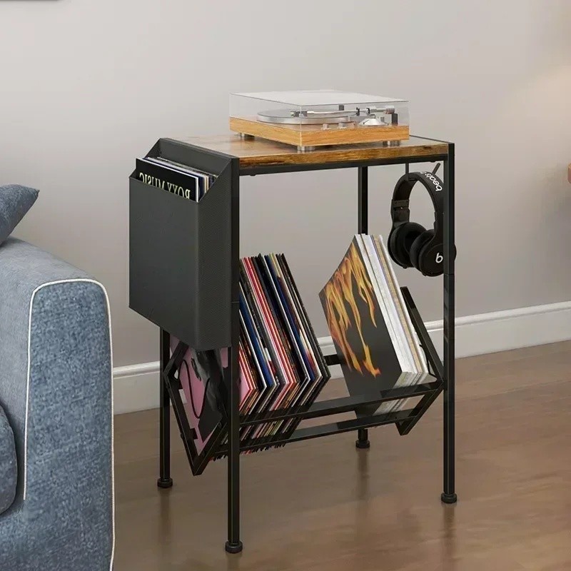 CD Storage Rack vinyl record Rack cd rack table rack shelf Carbon Steel ...
