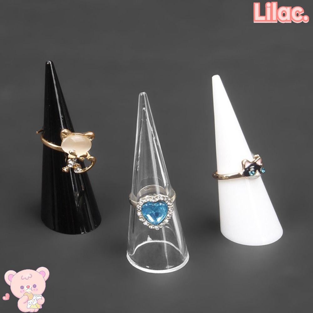 VIOLETLILAC Conical Ring Holder, Portable Hollow Ring Display Rack ...