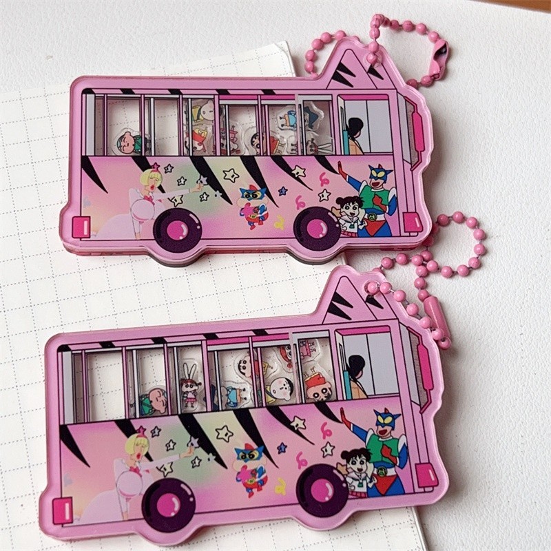 Pink bus keychain outlet