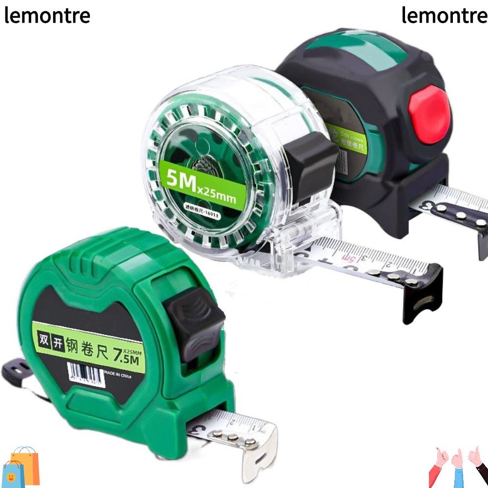 LEMONTRE Tape Measure, 3/5/7.5/10m Steel Steel Tape Measure, Portable ...