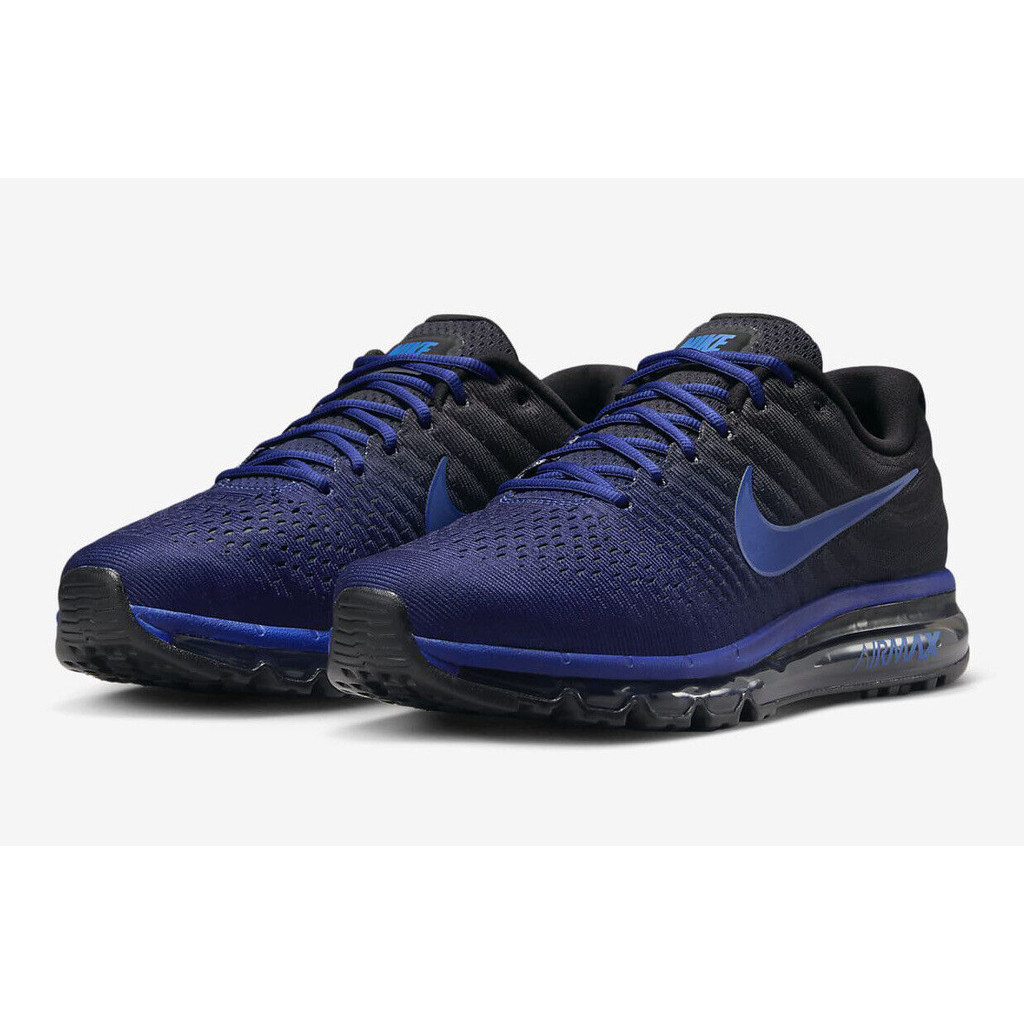 Nike Air Max 2017 Black Cobalt Blue Mens Size US 8 14 Casual Sneakers Brand New Shopee Singapore