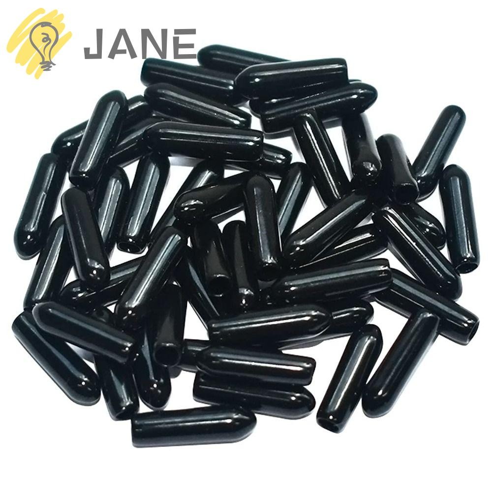 JANE 100pcs Flexible End Caps, 1/8 Inch 3 mm Vinyl Rubber End Caps ...