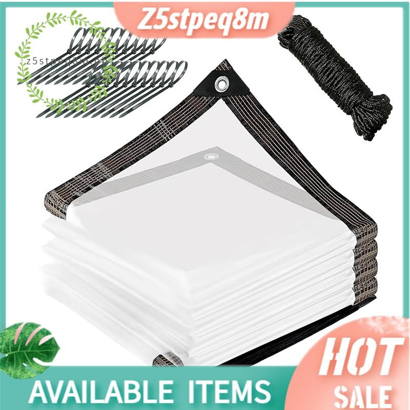 RAUMPA Clear Tarp With Grommets 10x12 Ft Heavy Duty Outdoor Waterproof - View #7