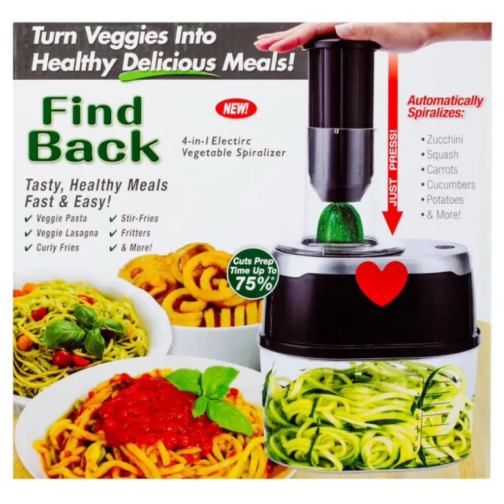 4in1 Electric Vegetable Cheese Fruit Spiralizer Grinder Mincer Cutter ...