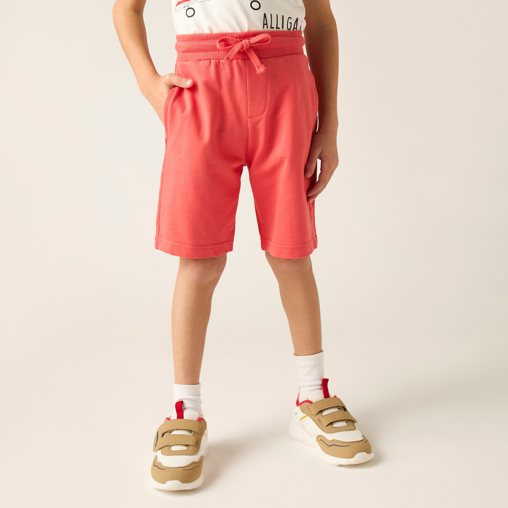 Juniors Solid Shorts with Pockets and Drawstring Closure | Shopee Singapore