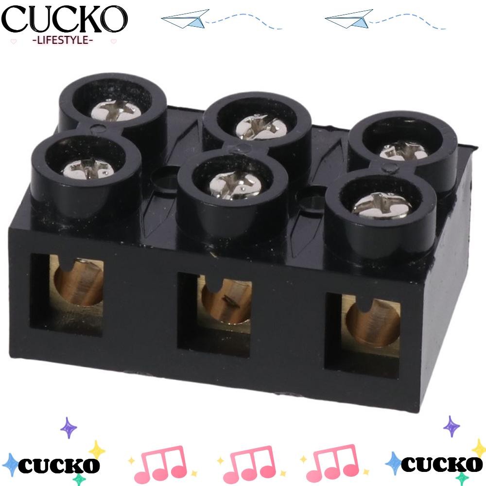 MECCANIXITY Terminal Block 500V 20A Dual Row 2 3 Positions Screw Electric Barrier Strip 5 Pcs