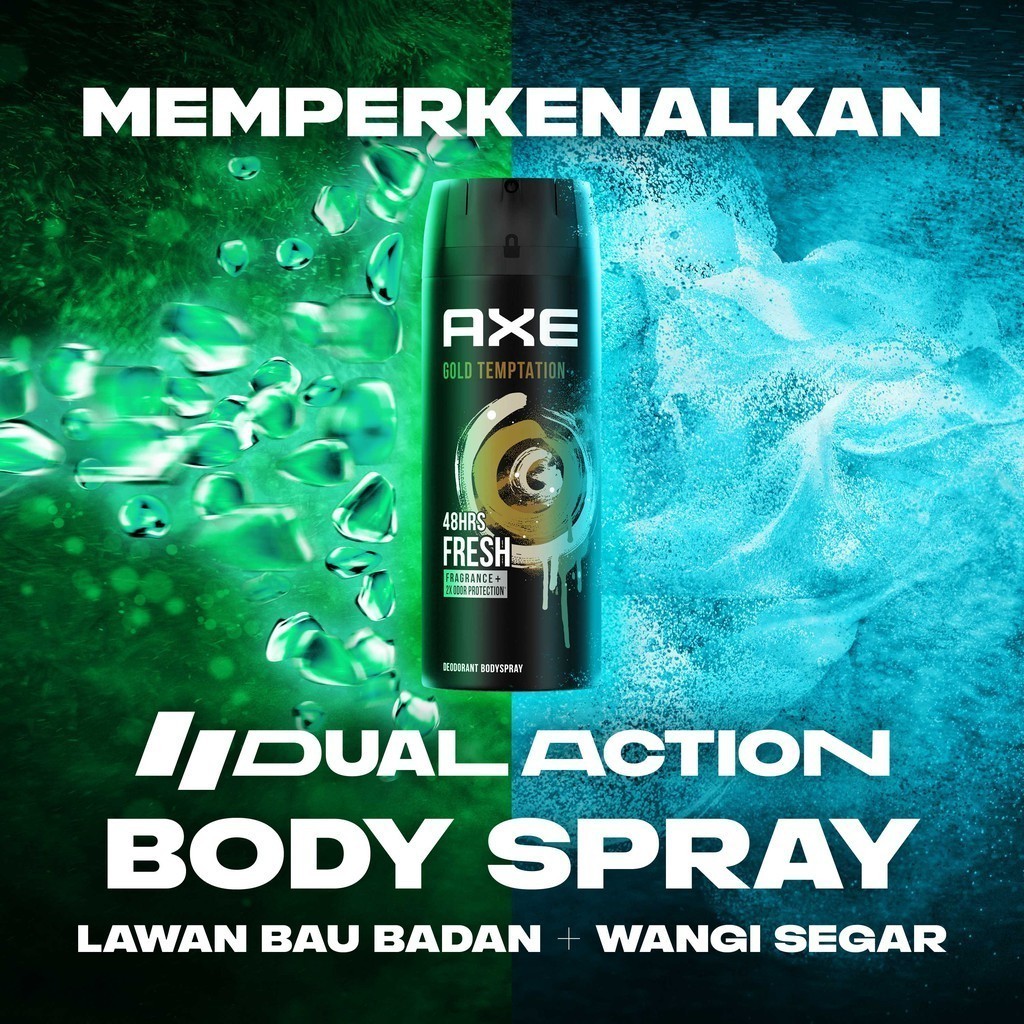 AXE MEN Deodorant Body Spray Pria 135ml - Parfum Pria / Merah Jingga Official - Gambar 4