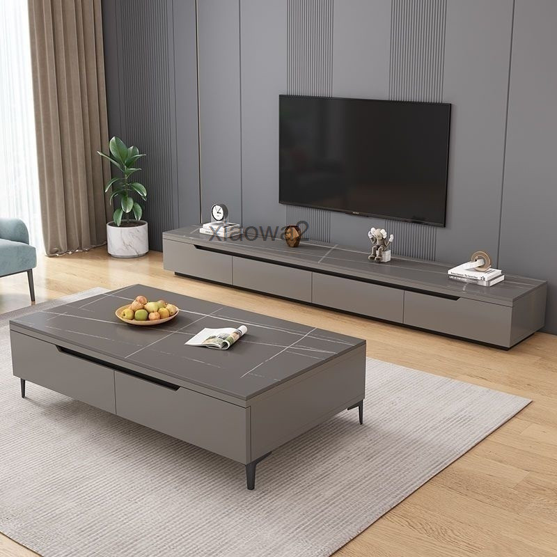 Xiao Tv Console Rock Panel TV Coffee Table Set Home Tv — free download