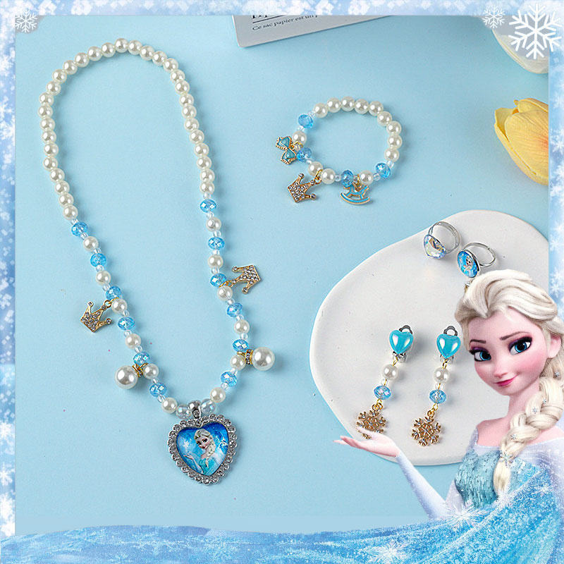 Earrings Frozen Elsa Jewellery Set Frozen Elsa Necklace Little Girl