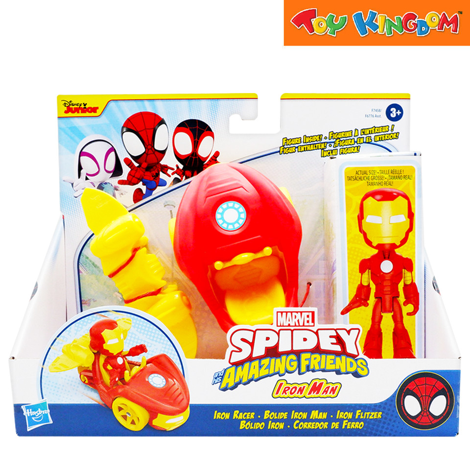 Marvel Spidey and His Amazing Friends Iron Man Iron Racer Action ...