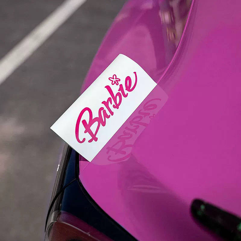 Barbie Car Decoration Sticker Washed Mark Stick Label Lego Logo Body ...