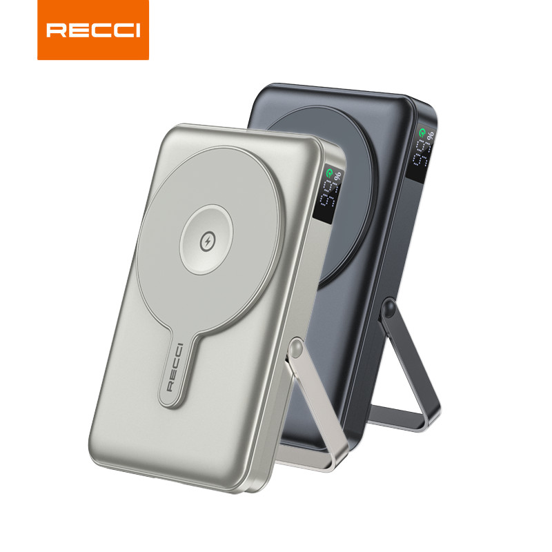 [CCC Power Bank] Recci 10000mAh Dual Built-In Cables Galaxy Magnetic ...