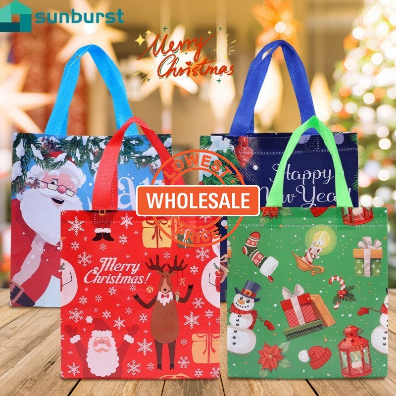 [Wholesale] Christmas NonWoven Gift Bag Navidad New Year Packing