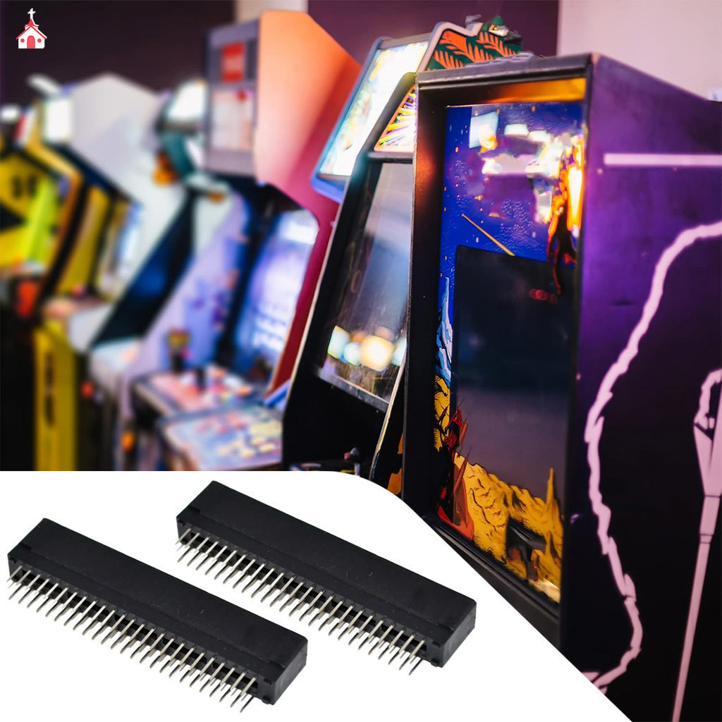 NEW Card edge connector black socket lightning 50 pin 2.54mm pitch PCB ...