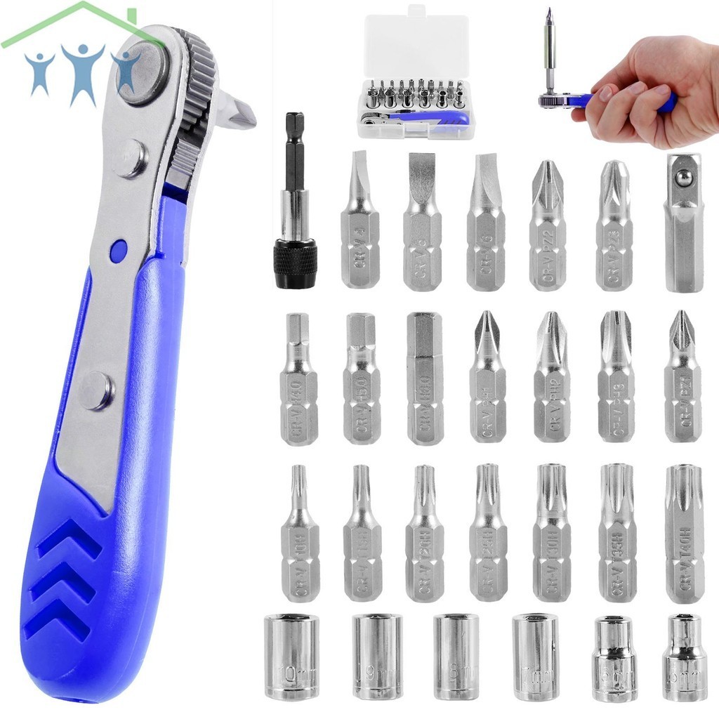 Right Angle Screwdriver Set 28 in 1 Mini Ratcheting Screwdriver Set 36 ...