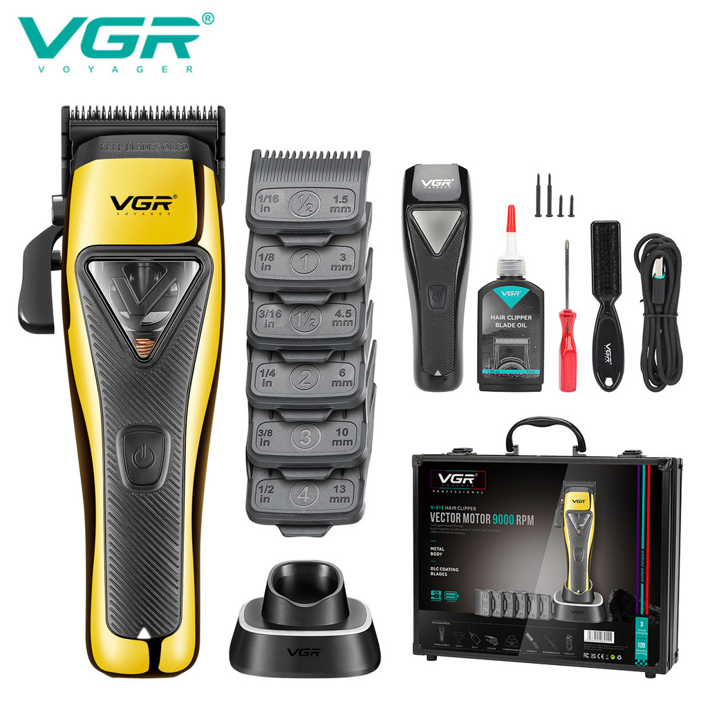 VGR015 Hair clipper Professional Salon Men's hair clipper set with ...