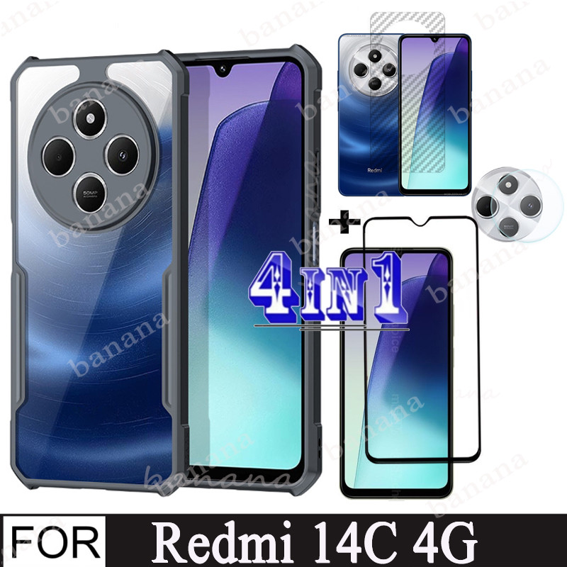 thumbnail: Didisky Hoesje Voor Redmi 13C 4G – Transparante TPU Hoes + 3x Glazen Screenprotector, Volledige Bescherming, Slanke Pasvorm
