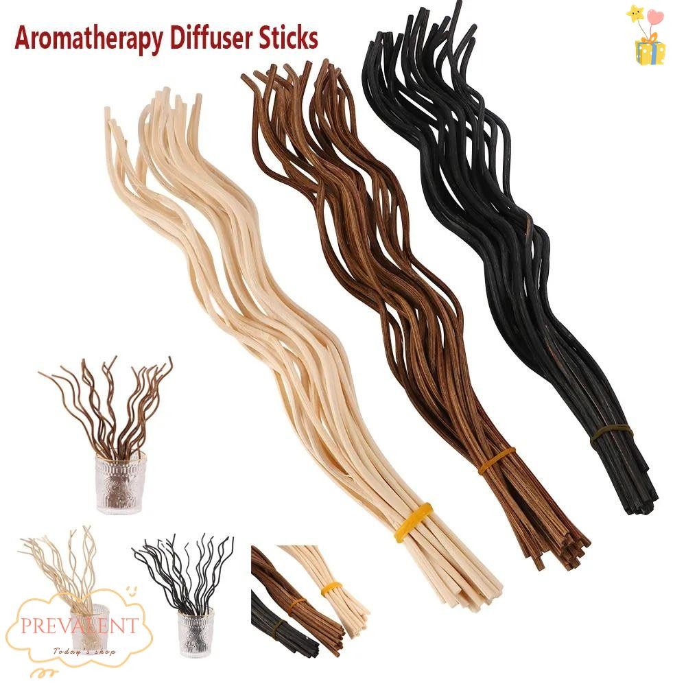 PREVA 20Pcs Diffuser Stick, Long Wavy Home Fragrance Air Freshener