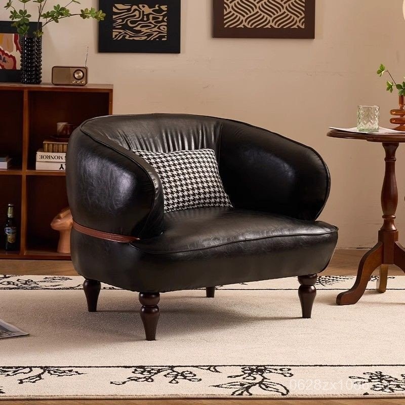 Single Chair Bedroom American Style Sofa Single Seater Lounge Sofa ...
