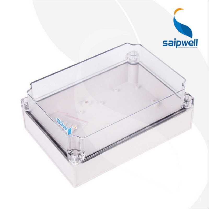 175*250*100Transparent Waterproof Junction Box Plastic screw fixed ...