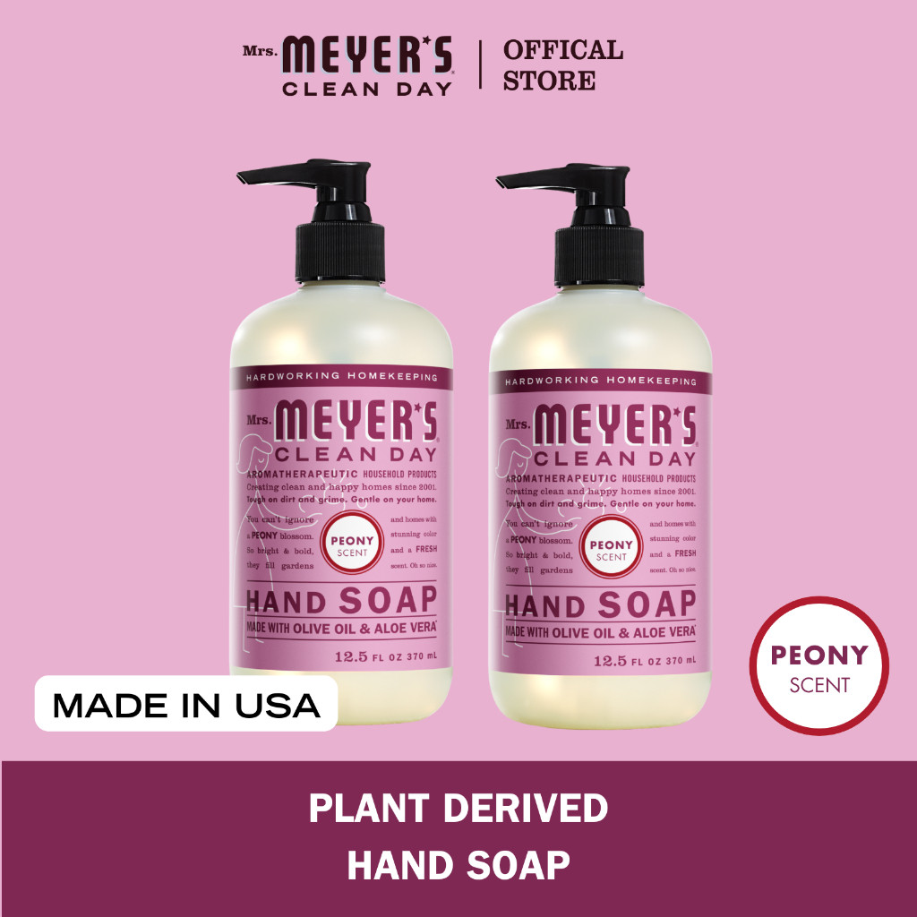 Mrs Meyer Liquid Hand Soap Peony 370ml [Bundle of 2] | Shopee Singapore