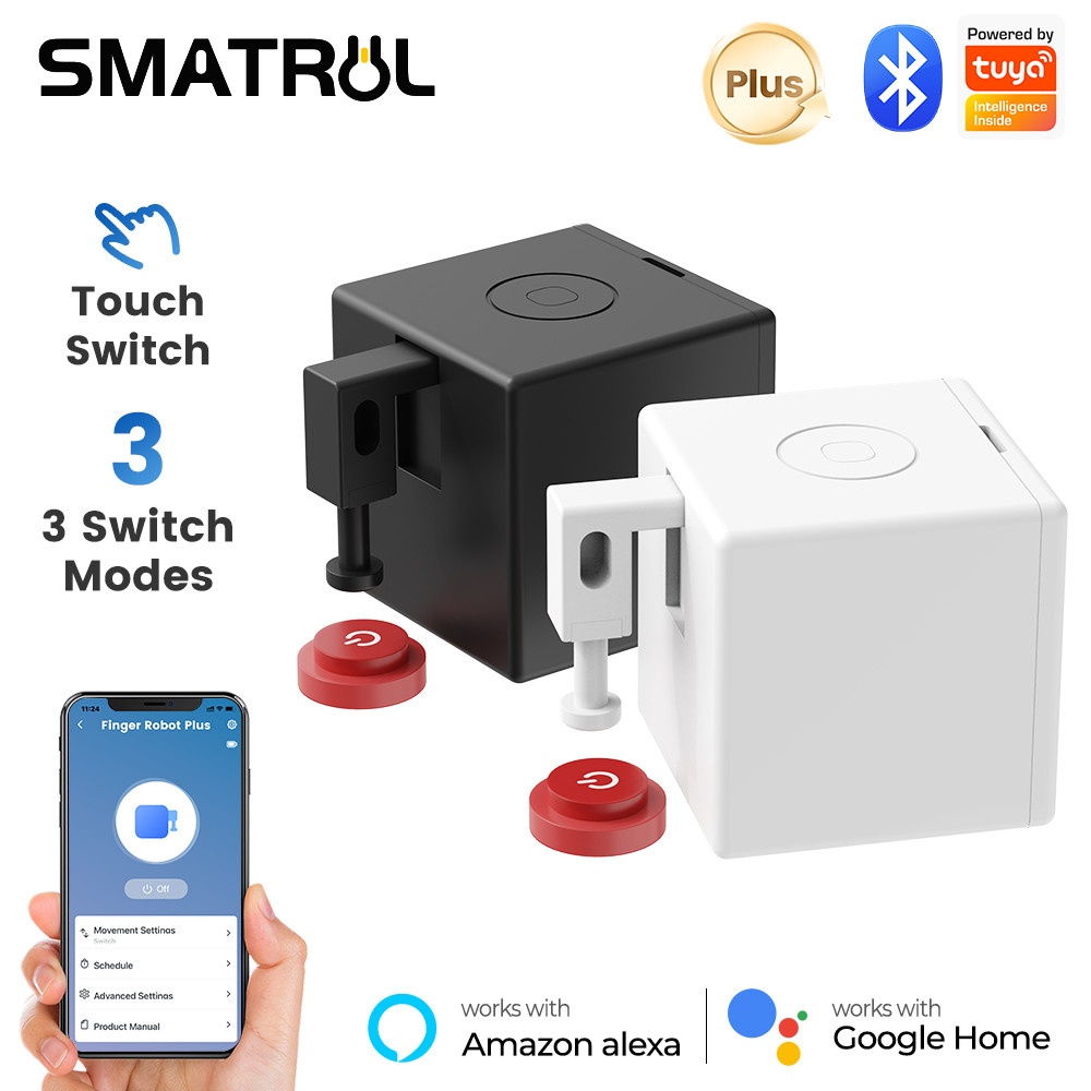 SMATRUL Tuya Bluetooth Wireless Finger Bot Plus APP Voice Remote ...