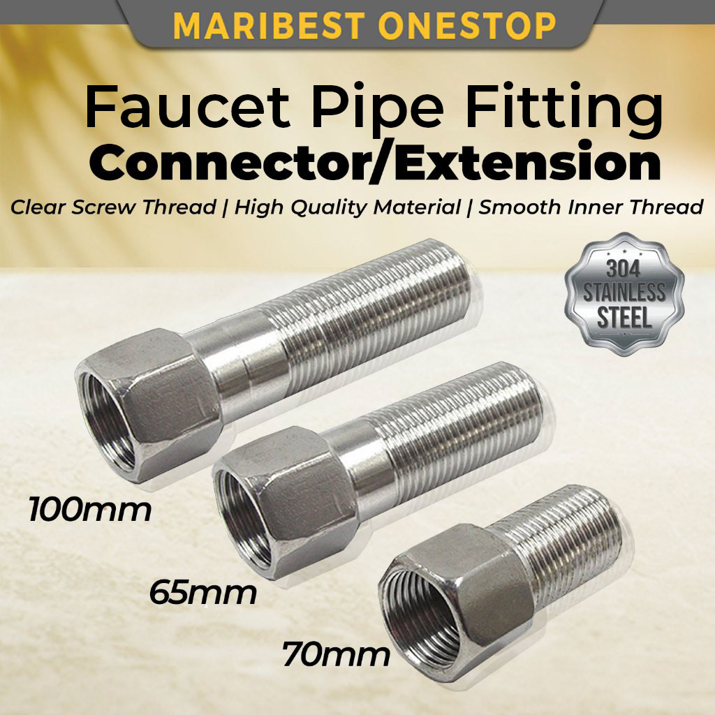 100MM/70MM/50MM Extension Adaptor Male Female Thread Water Tap Faucet ...