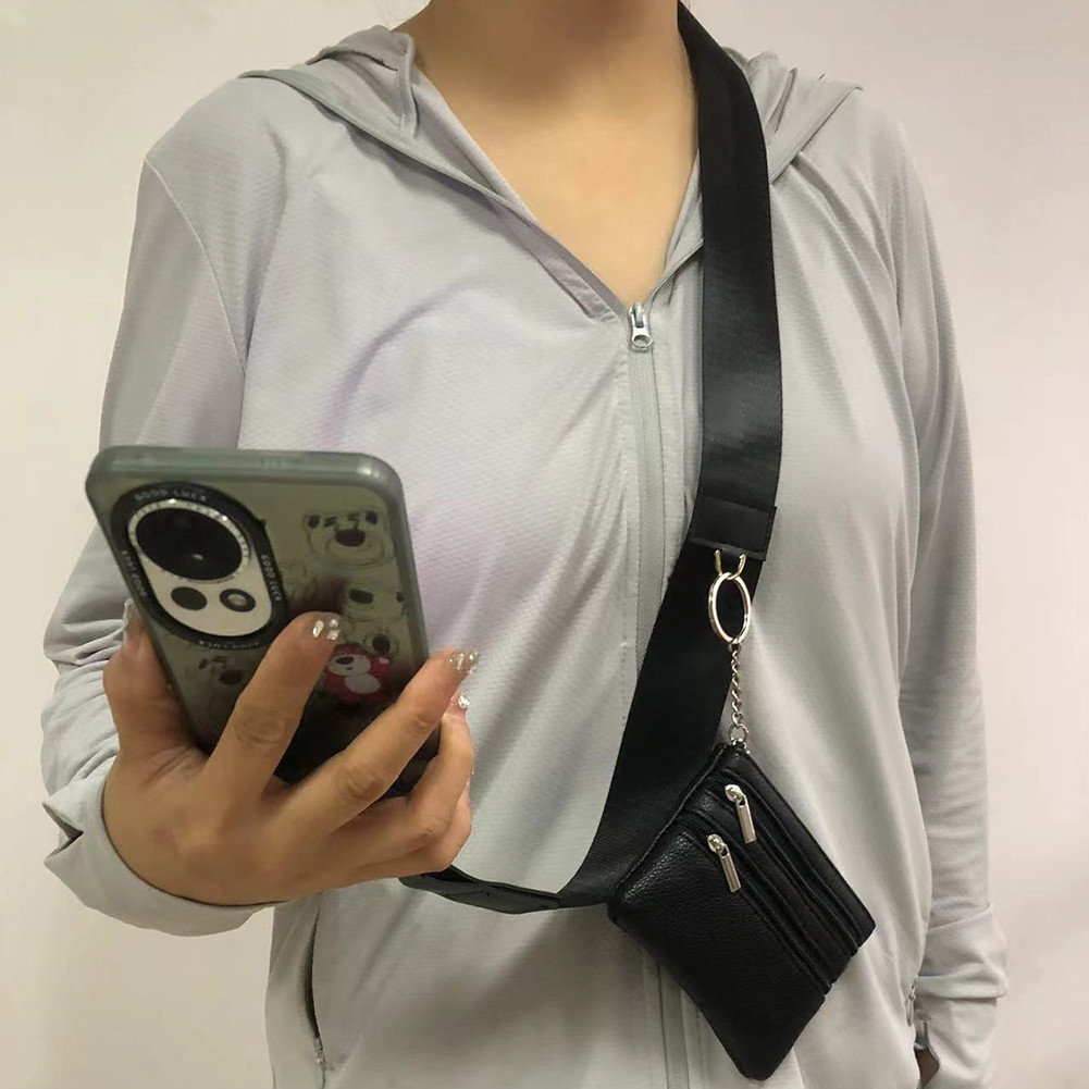 Phone Wristlet Phone Strap With Zippered Pouch Clip And Go Strap