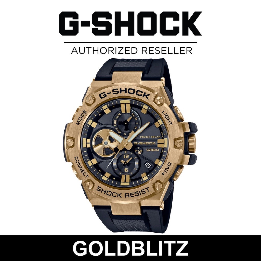 G-Shock (Ori) GST-B100D-1A G-Steel Metal Analog Bluetooth Tough