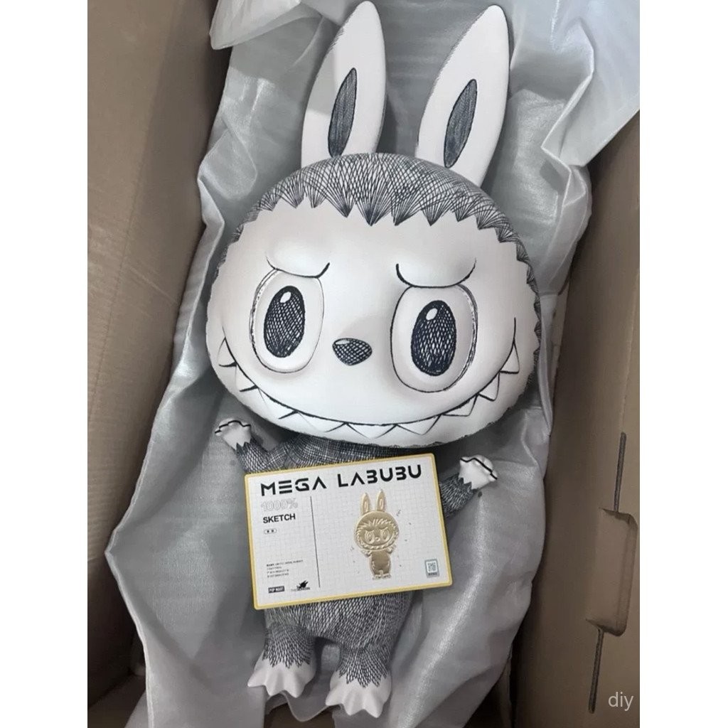 新品！レア！POP MART MEGA LABUBU sketch 400% POP MART LABUBU 400% Sketch MEGA COLLECTIONS The Monsters