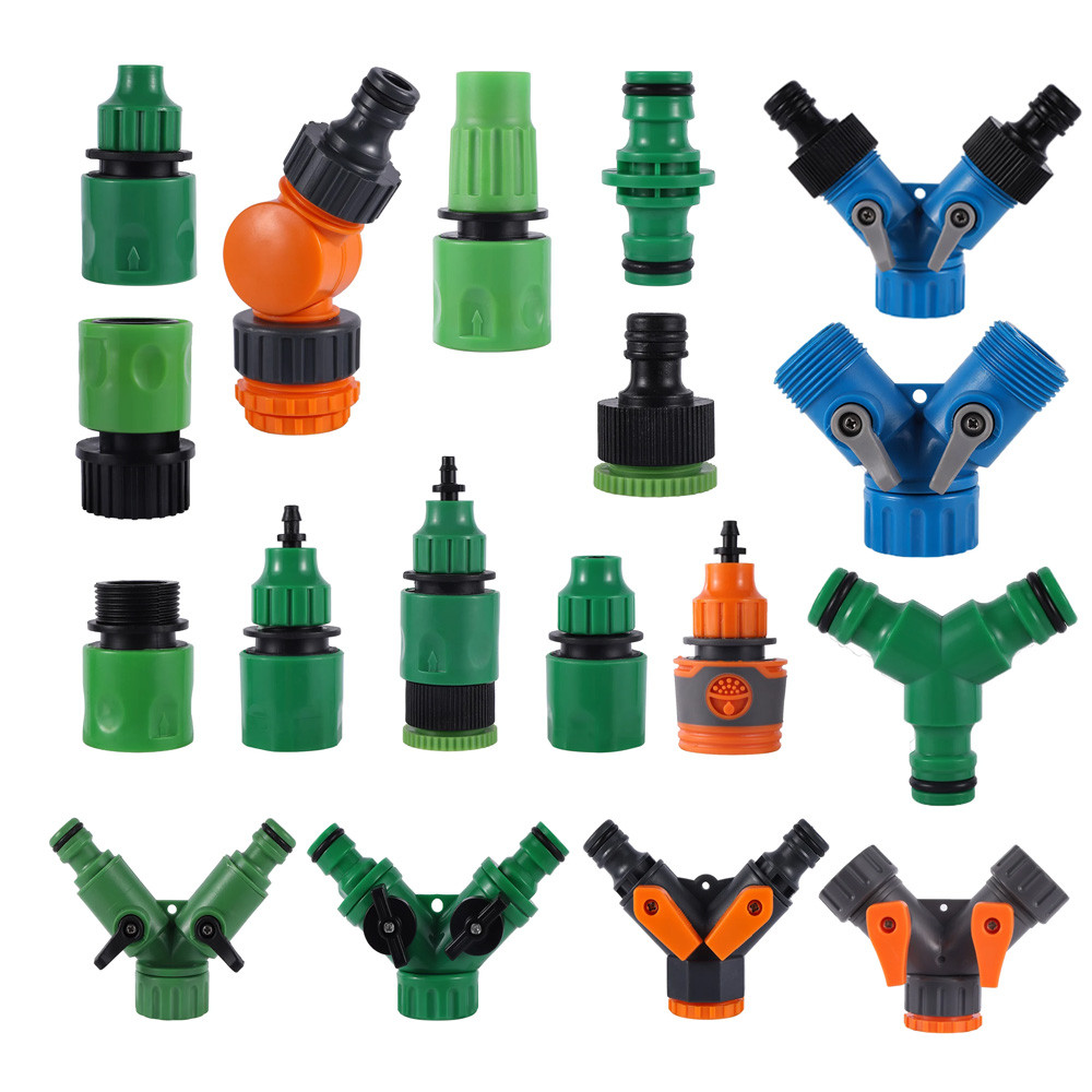 Garden Hose Irrigation Diverter 4/7mm Quick Coupler Y Tap Adapter Male ...